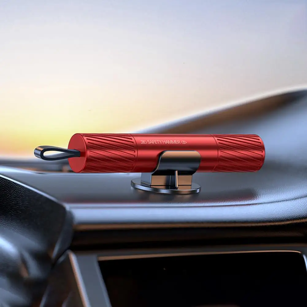 

Car Safety Device Emergency Rescue Car Window Hammer with Seatbelt Cutter Glass Breaker Lightweight Portable 2-in-1 for Escaping