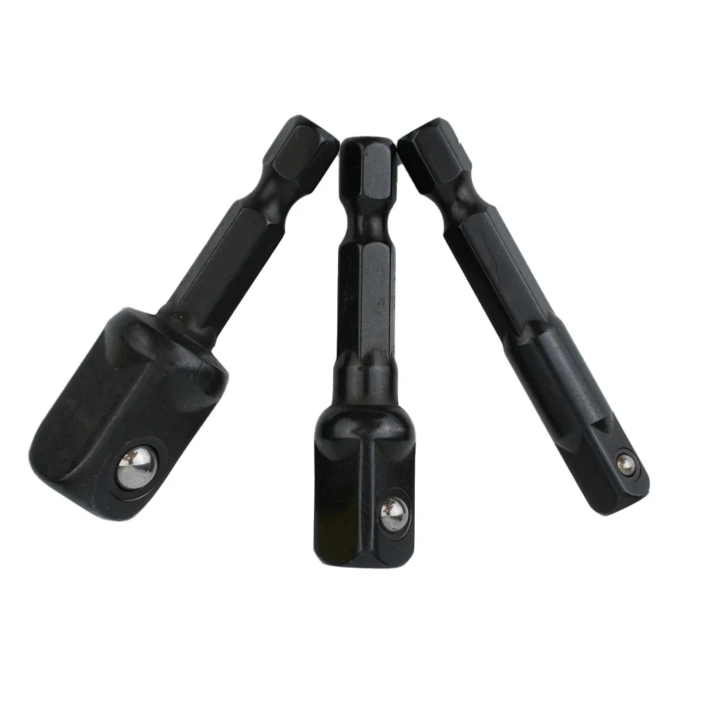

1113pc Steel Bead Handle Impact Socket Adapter 1/4 3/8 1/2Inch Nut Driver Sockets Hex Shank Extension For Drill Bit Accessories
