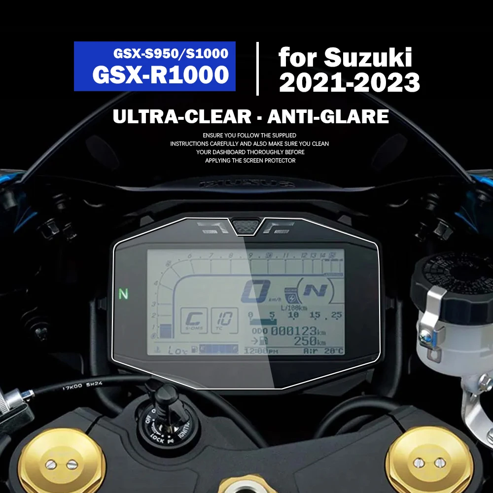 

GSXR1000 аксессуары для Suzuki GSXS950 GSXS1000 2023 царапина на мотоцикле Защитная пленка для приборной панели