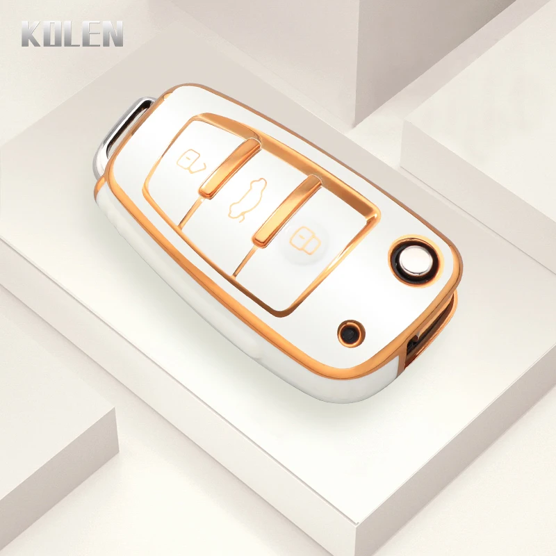 Elegant TPU Car Key Case Cover - Fashion Edition