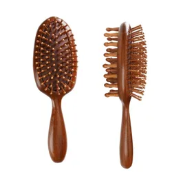 Dual - Sided Sandalwood Anti - Static Scalp Massage Comb with Air Cushion (Double Sided Comb)