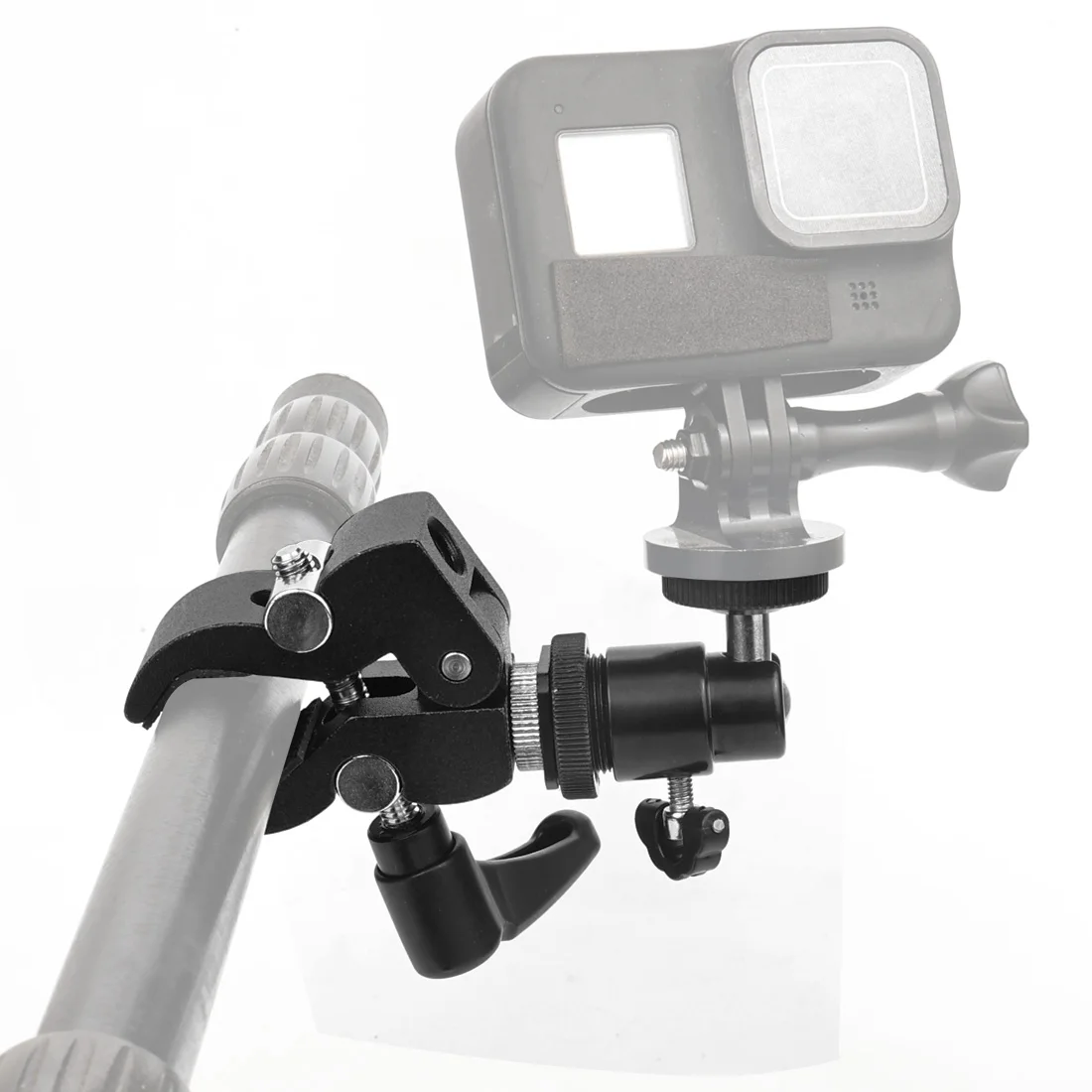 Super Clamp Mount Holder with Tripod Ball Head Adapter for Gopro For Insta360 DS