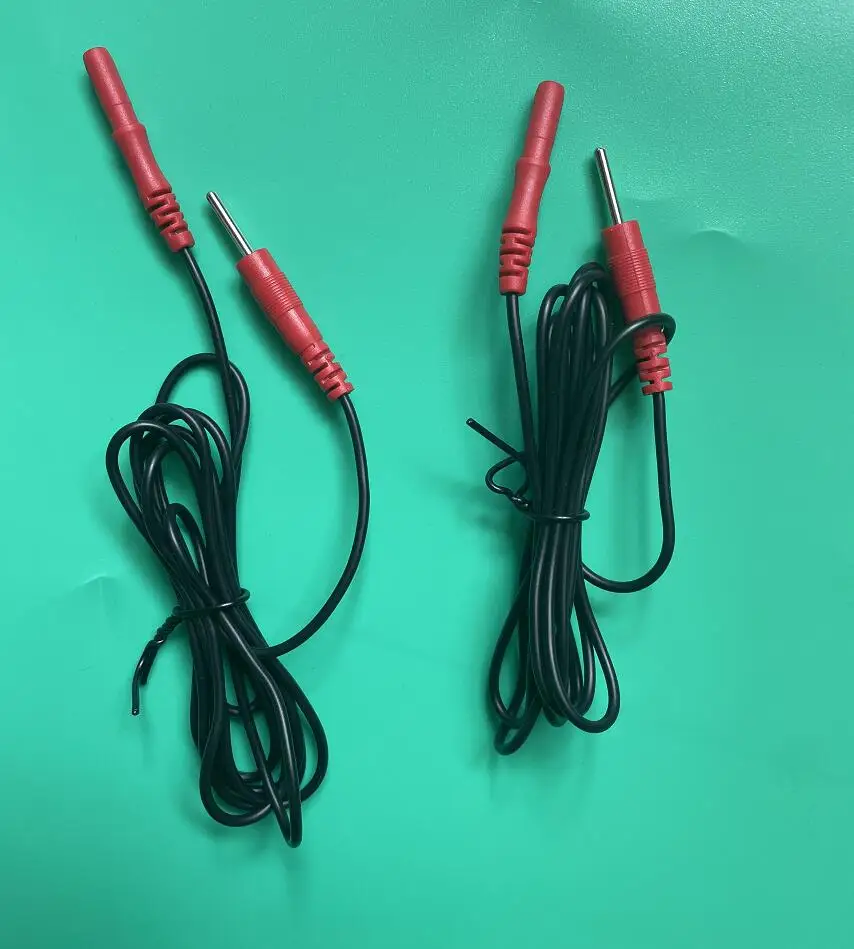 100pcs Ear Clip Electrodes Lead Cable Connection Wire Conversion Cord Adapter Accessories For Healy  Frequency Tens EMSDevice 5