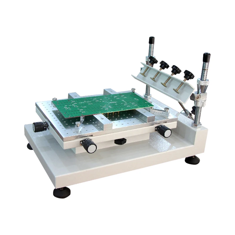 PCB solder paste screen printer machine High-precision Manual  printing table stable adjustable for pcb  print custom service top quality a4 a5 flyer printing poster custom size a6 manual journal magazine catalogue brochure flyer leaflet