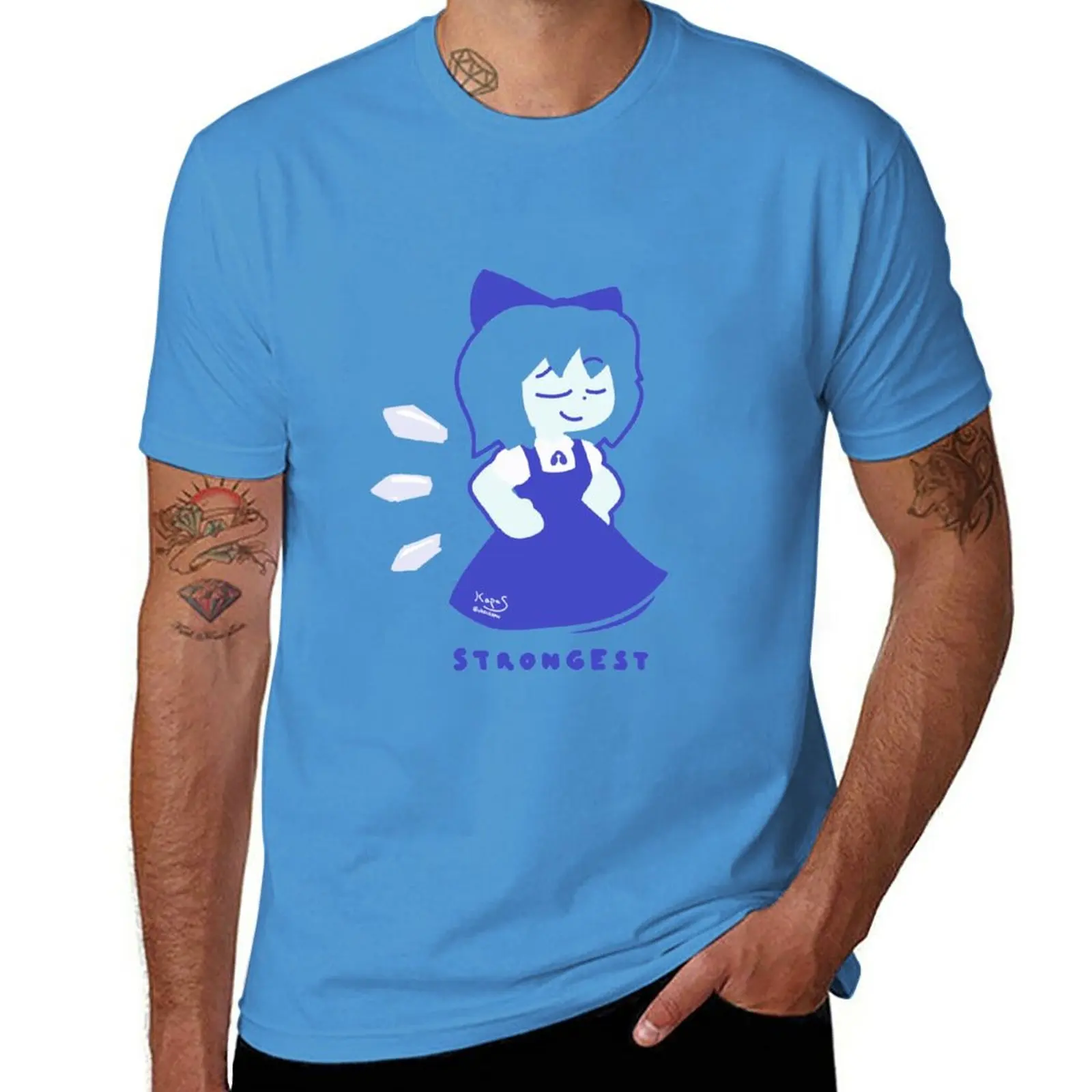 

New The Strongest T-Shirt plain t-shirt kawaii clothes vintage clothes Blouse fruit of the loom mens t shirts