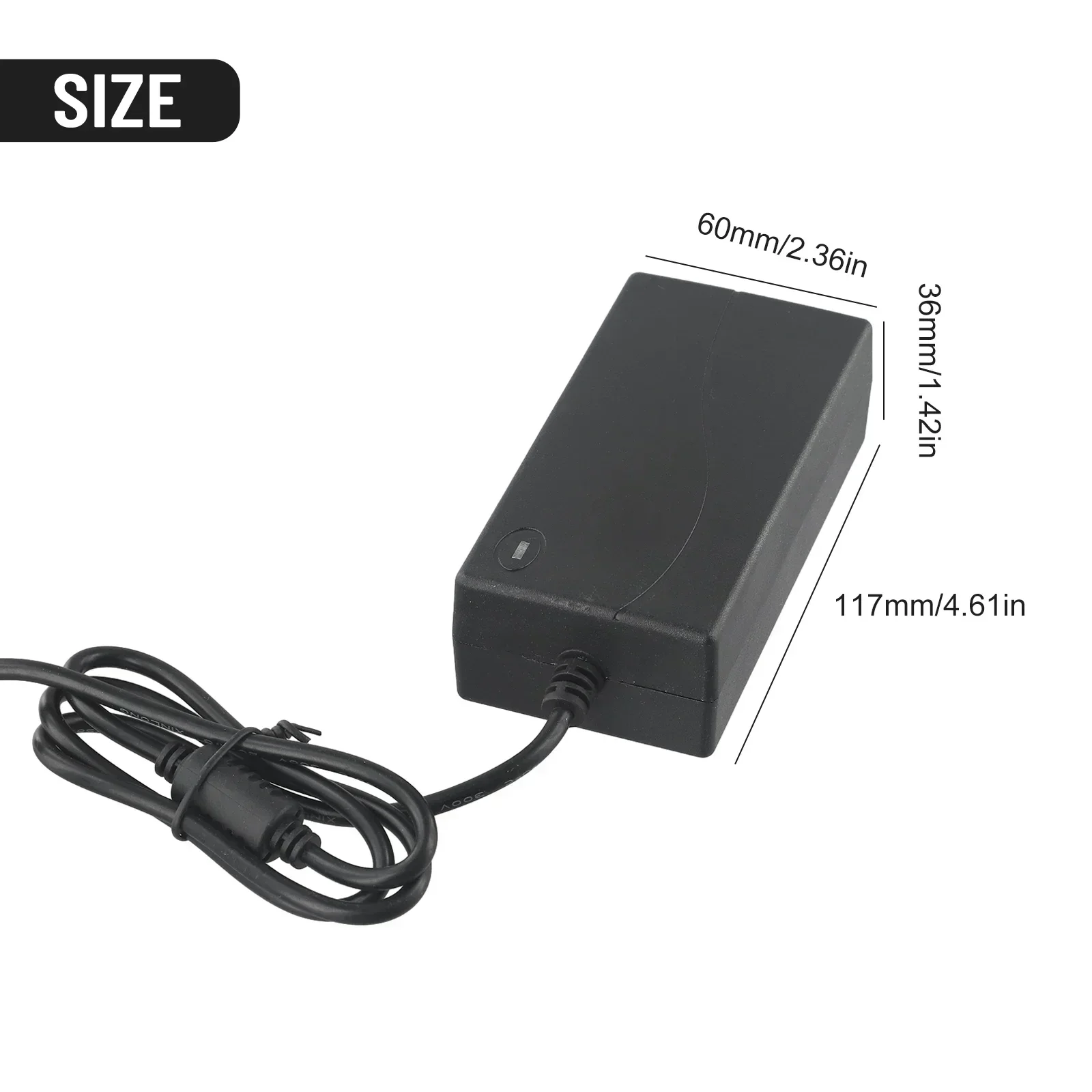 Electric Recliner Sofa Chair Adapter, 29V 2A AC/DC Power Supply, Suitable Replacement Transformer, Black PVC Material