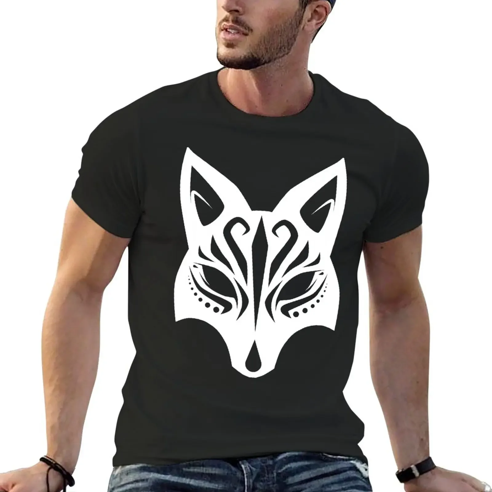 

Kitsune Mask v1 T-Shirt oversizeds cute tops mens graphic t-shirts hip hop