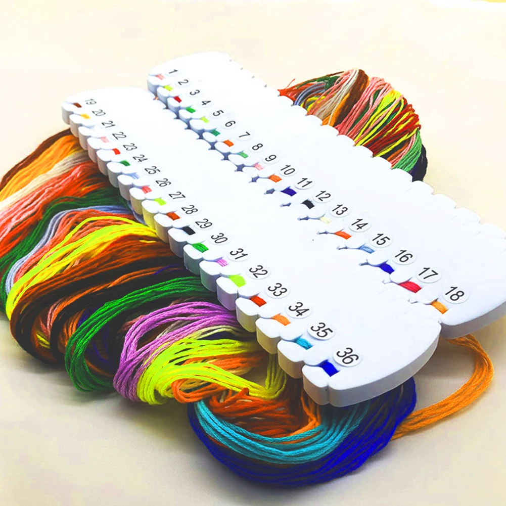 4pcs Embroidery Floss Organizer Sponge Yarn Organizer Craft Storage Holder Knit Tools Accessory for Sewing Needlework Knitting