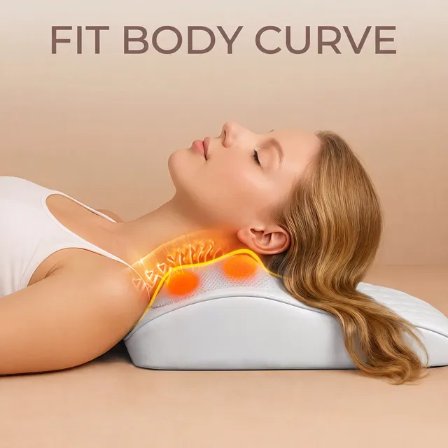 Back Massager Neck Massager with Heat 3D Kneading Massage Pillow for Relax Neck Back Shoulder Legs Gifts for Men Women Mom Dad 5