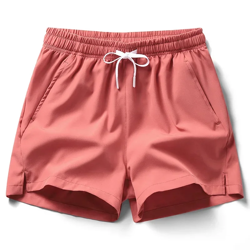 New Mens Fitness Lightweight Sweatpants Summer Casual Pockets Shorts Basic Solid Color Short Pants Jogging Beach Shorts Men 5