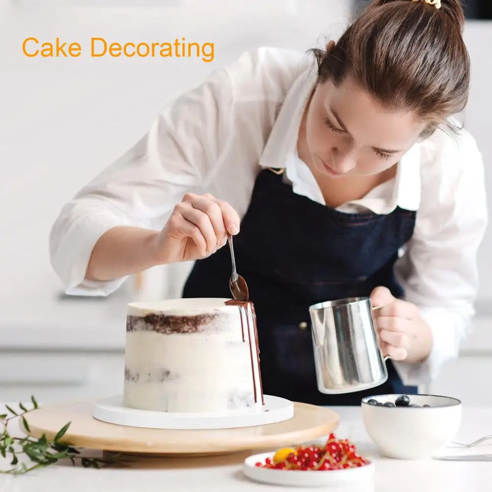 5Pcs/Set 8/10/12-Inch Cake Board Non-stick Food Grade White Cake Boards Thick Corrugated Paper Round Base Holder Plate