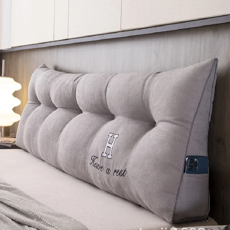 Headboard Pillow Triangle Cushion Reading Large Bolster Backrest