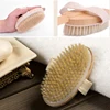 1Pc Wooden Detachable Long Handle Shower Body Brush Bathing Massage Back Body Exfoliating Brush Bathroom Wash Brush Bath Tools 5