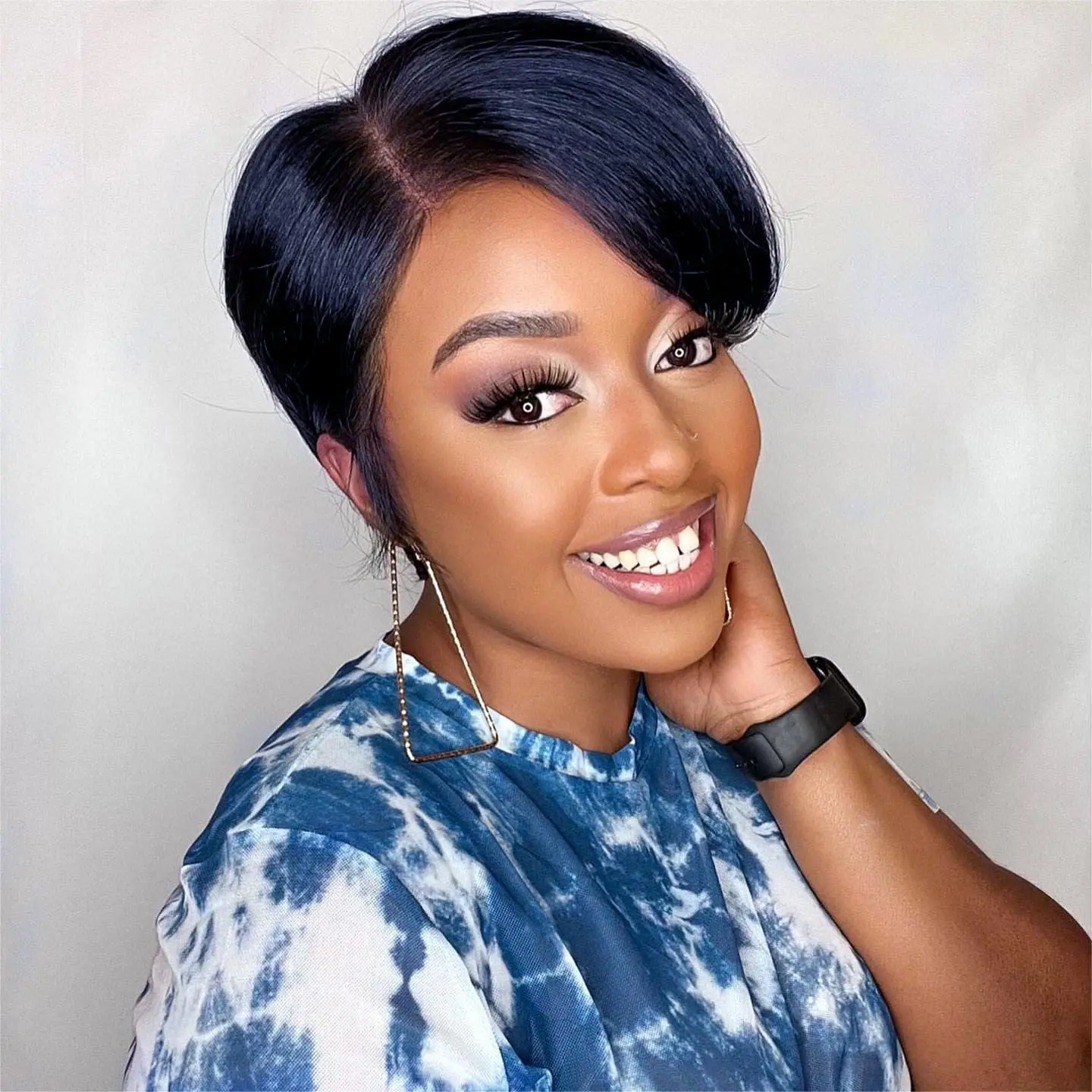 Short Pixie Cut Bob Wig Lace Front Wigs 13&times;4&times;1 Glueless Human Hair Wigs for Women