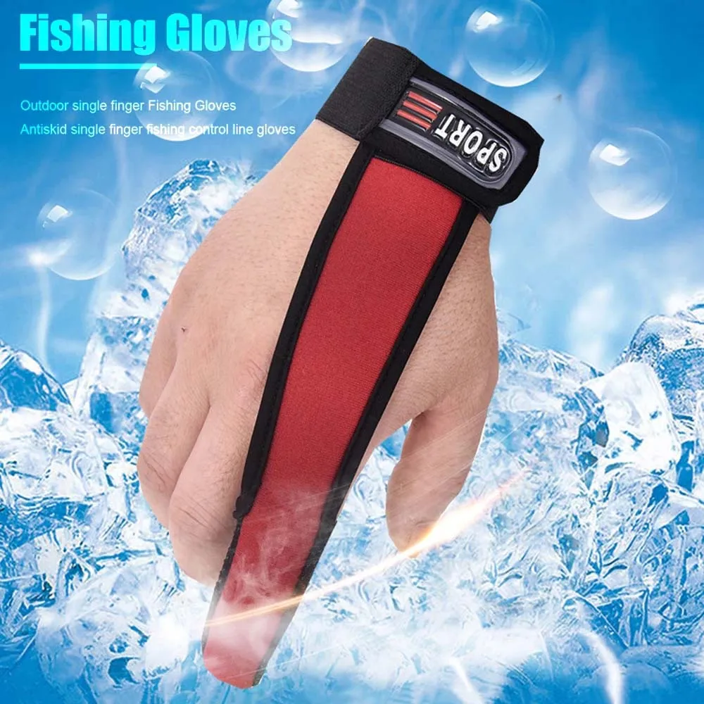 Fishing Tool Fish Equipment Bare Fingertips One Finger Casting Glove Single Finger Protector Fishing Gloves Fishing Accessories