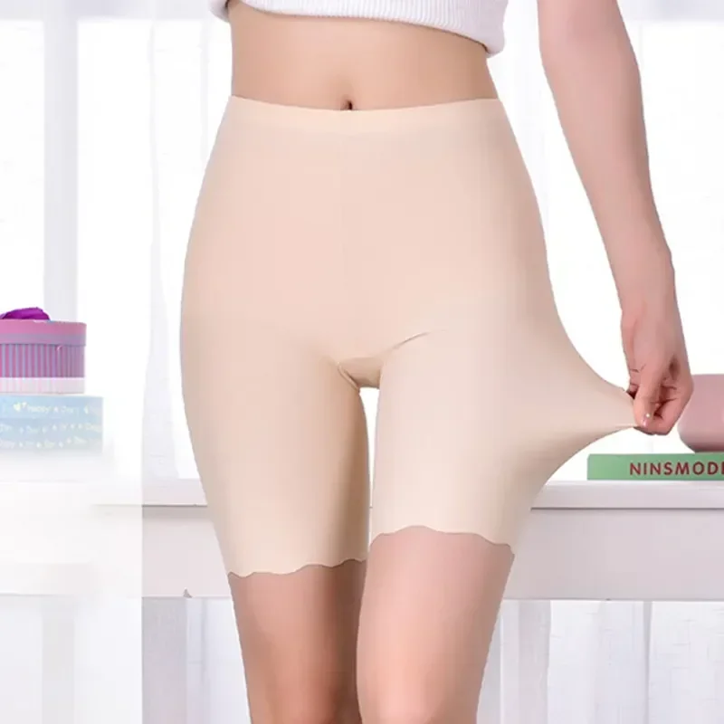 

Under Women Summer Pants Female Underwear 3XL Size Plus for Shorts Panties Boxers Rub Safety Seamless Short