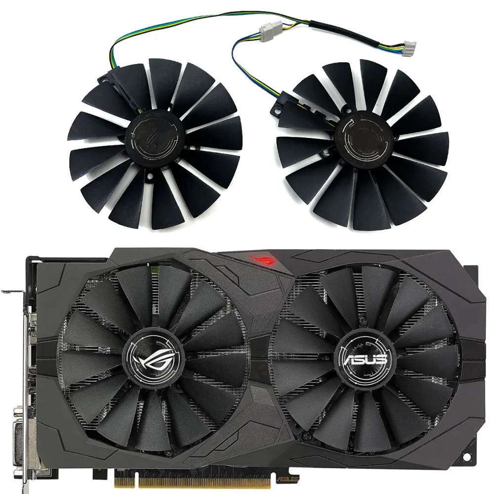 

T129215SM FDC10M12S9-C 1050Ti вентилятор для графического процессора, для ASUS ROG, RX570, RX470, GTX1050, 1050TI Вентилятор Охлаждения видеокарты