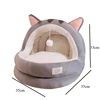 New Cute Mongolian Yurt Pet Nest Home Pet Supplies Semi Closed Panda Nest Fun Cat Playful Autumn and Winter Warm Dog Nest 6