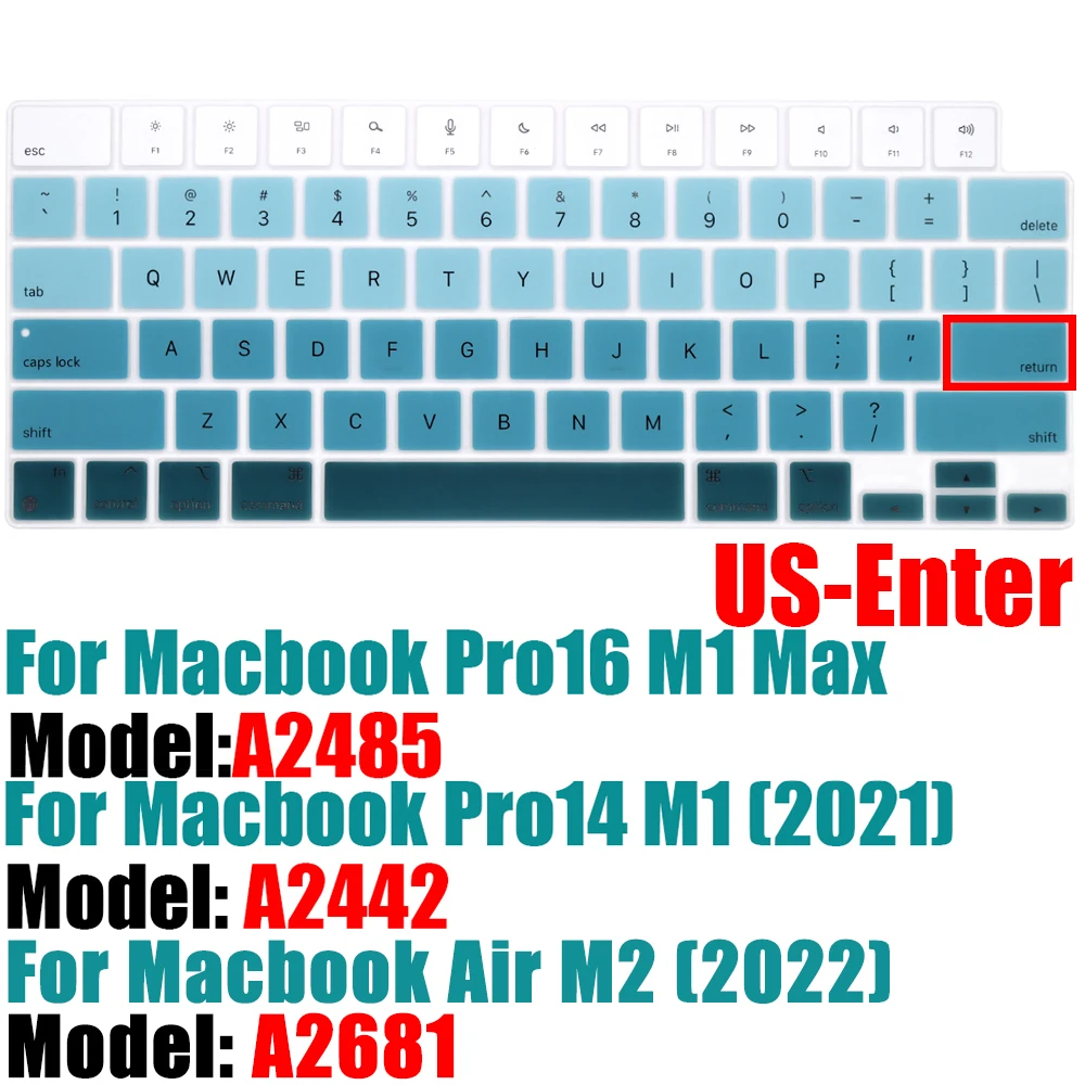Cover Per Tastiera In Silicone Batianda Per MacBook Pro 14 - 2