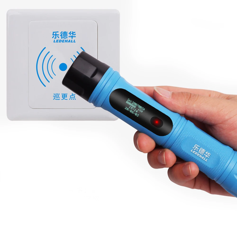 Фото Английское программное обеспечение IP67 водонепроницаемая USB металлическая Rfid-система патрулирования со светодиодный светильник Рем Бесплатная 10 контрольно-пропускных мест 2 RFID-тега №1