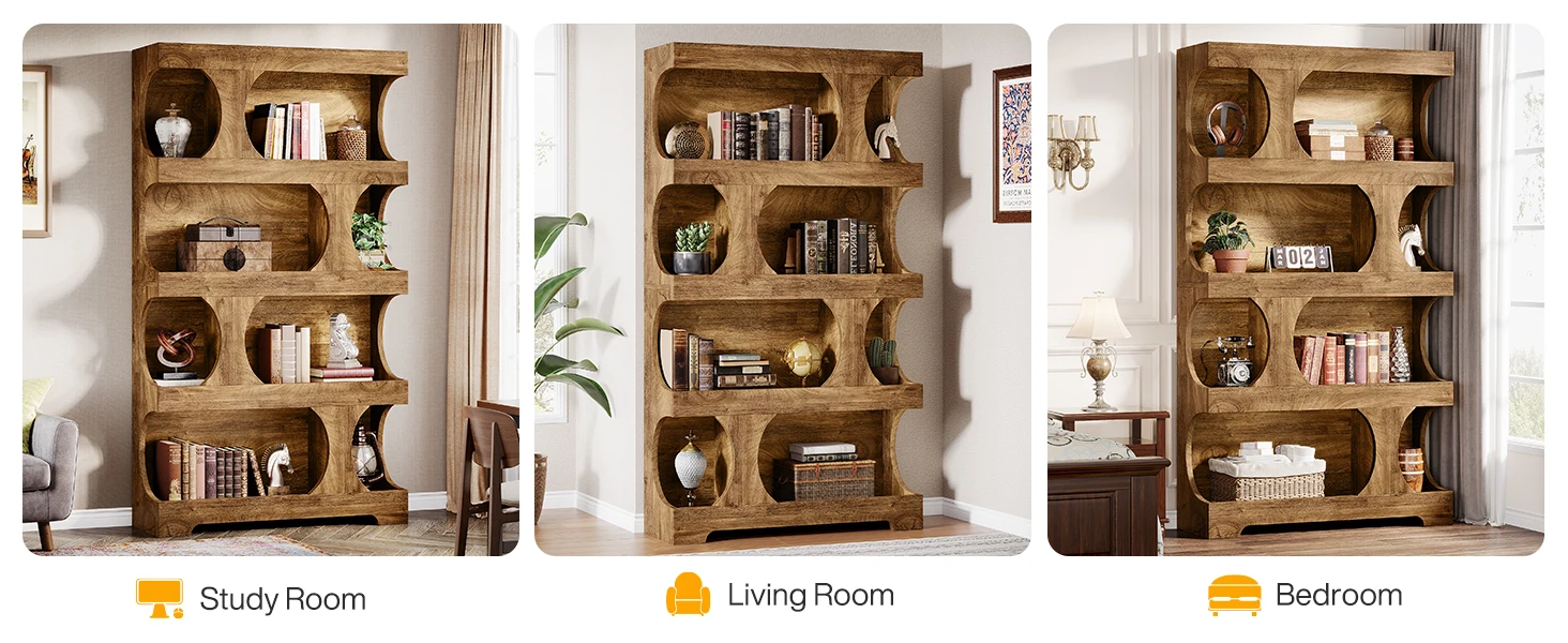 4-Tier Bookcase Bookshelf