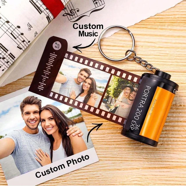 Personalized Gifts Film Roll Picture Keychain Photo Keychains