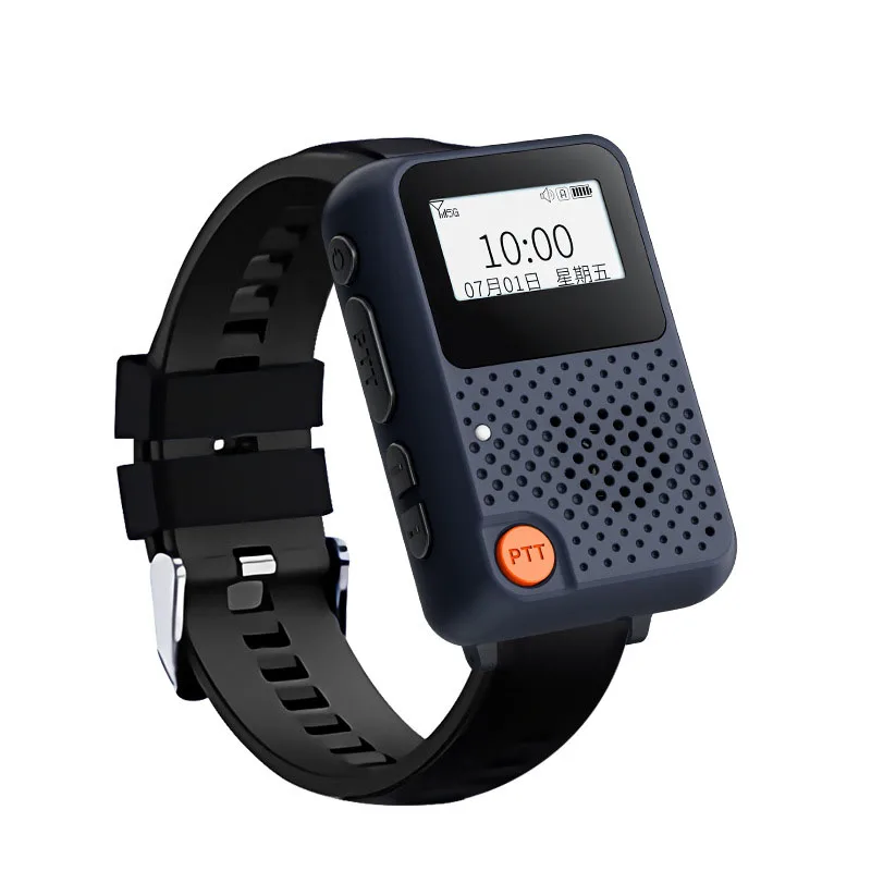 Watch type wearable mini walkie talkie for mountain climbing and cycling, with long intercom distance