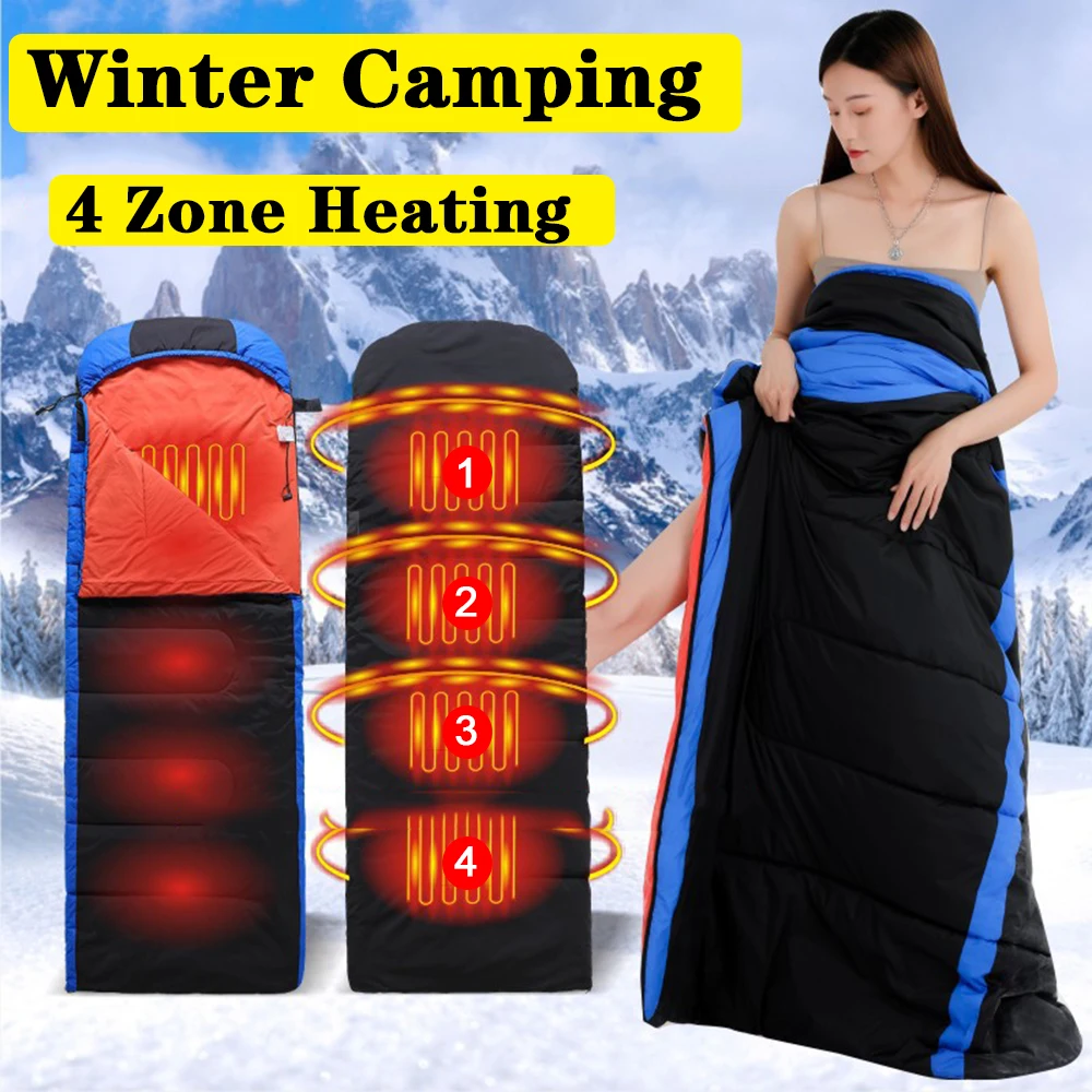 WinterElectricHeatingSleepingBagBlanketUSBHeatingWarmthCamping