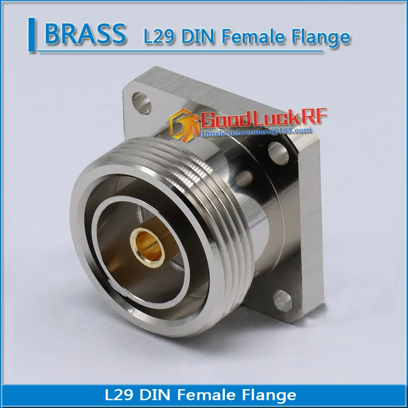 flange panel mount solda cup conector de 03