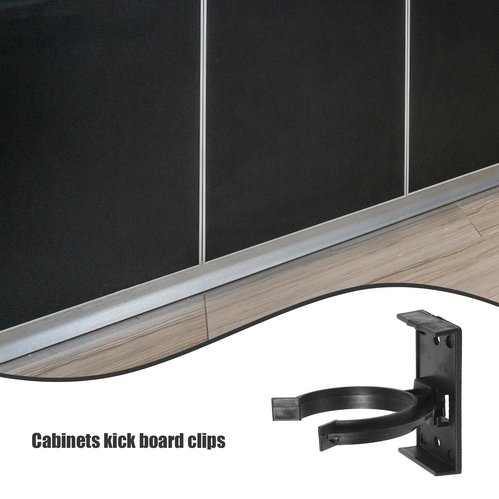 SULIUDAJI 16 Pcs Clips De Zócalo De Cocina,Clip De Rodapié,Clip De Fijación Para Listón De Zócalo,para Zócalo De Cocina Para Sofás, Mesas, Camas, Soportes De TV, Armarios Y Otros Muebles