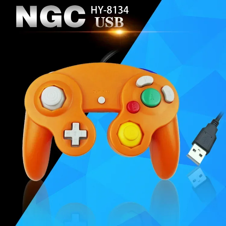 Retro game For Gamecube Controller USB Wired Handheld Joystick For Nintendo NGC GC Controle For MAC Computer PC Gamepad ns - 4