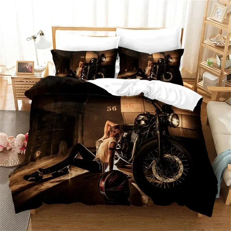Car King Duvet Cover Sexy Buttocks Girl Bedding Set Soft Microfiber Bikini Comforter Cover For Women Teen Adults Bedroom Decor