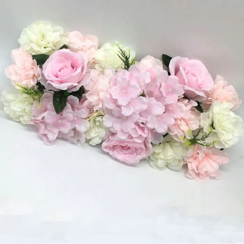 

1PC Artificial Rose Flower Row Wedding Stage Decoration Backdrop Wall Arches Decor Simulation Silk Fake Flowers DIY Party Hotel