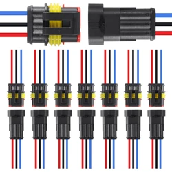 Waterproof Quick - Disconnect 3 - Pin Electrical Wire Connectors (8 Pairs) (3pin)