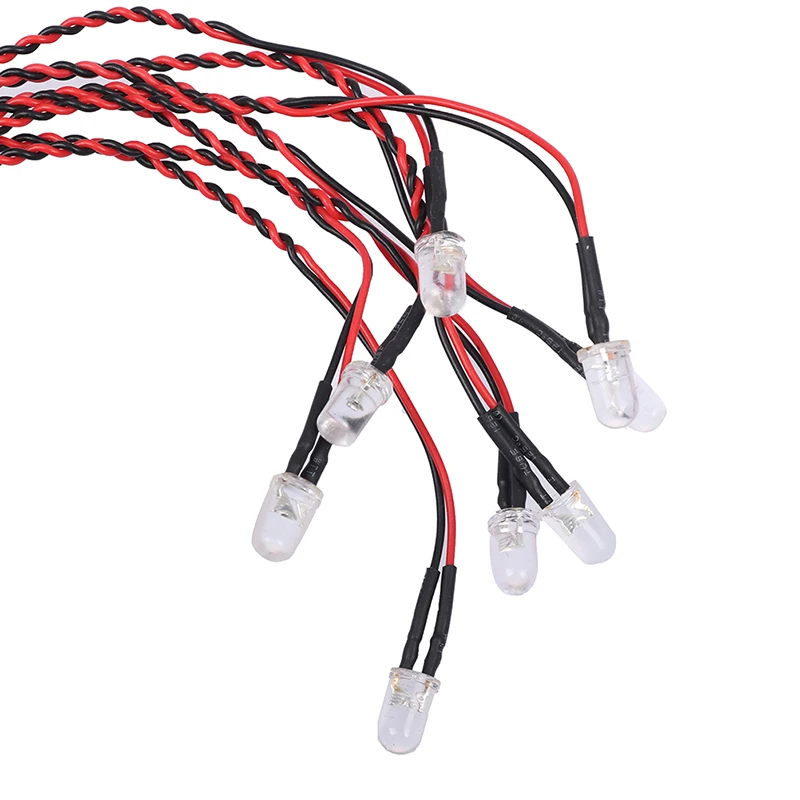 Boîte du kit d'éclairage LED pour hélicoptère RC contenant 8 lumières de navigation avec stroboscopes.