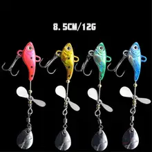 

1PCS Spinner Bait 9cm 12g Compound Spinner Bait Fly Rotation Spoons With Hook Trout Artificial Bait With Hook For Bass Pesca NEW