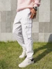 Men's casual jeans, simple white denim work pants, high - quality slim - fit jeans 6
