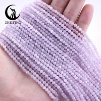 Perles de Kunzite naturelle facettées de 3 mm, pierres de lune violettes et kyanite, perles intercalaires en vrac pour la fabrication de bijoux, accessoires pour bracelets et colliers DIY 2