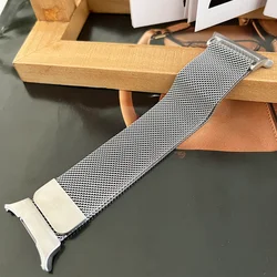 Elegant Stainless Steel Milanese Strap - Metal Magnetic Bracelet - Galaxy Watch 8 44mm ( silver 08)