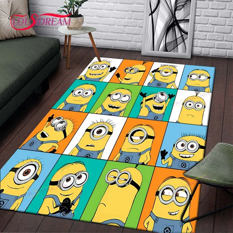 Famous Film M-Minion Character  Carpet Living Room Bedroom Bedside Mat Fashion Floor Mat Area Rug Door Mat