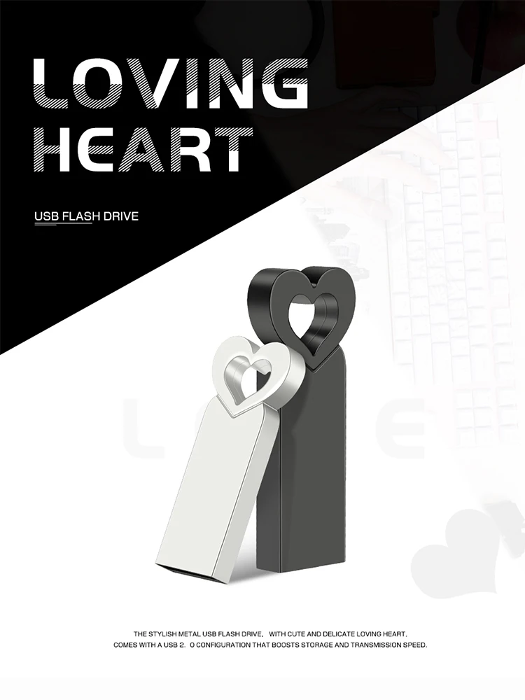 50PCS Free Custom LOGO USB Flash Drive 4GB 8GB 2.0 High Speed Pen Drive 16GB 32GB 64GB 128GB Pendrive metal usb sticks with key