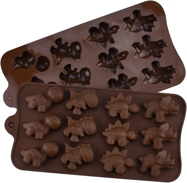 Silicone Chocolate Mold 2/Pkg-Dinosaur