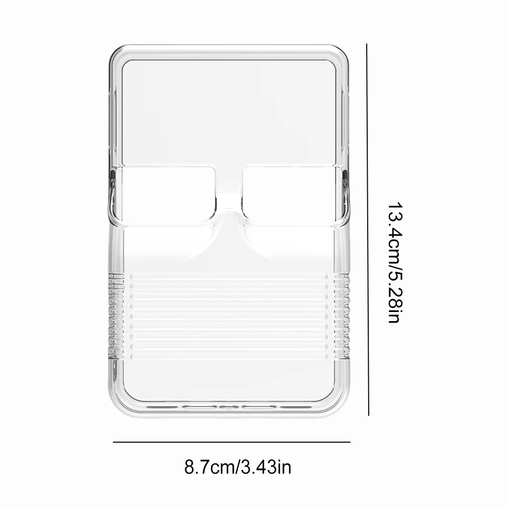 TPU Clear Case For R36S Anti-Fall Protective Cover Handheld Game Console Anti-Scratch Shockproof Protective Shell Storage Box