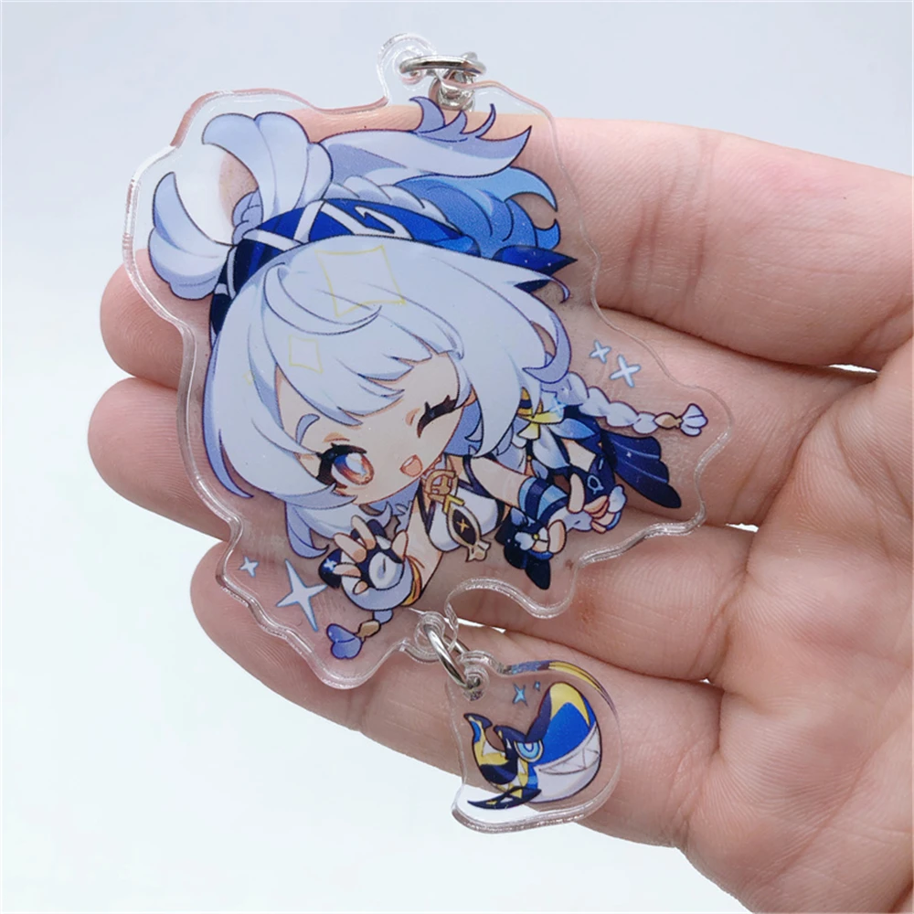 Genshin Impact Cosplay Accessories Key Chain Pendant Sethos Mualani Kachina Kinich Emilie Anime