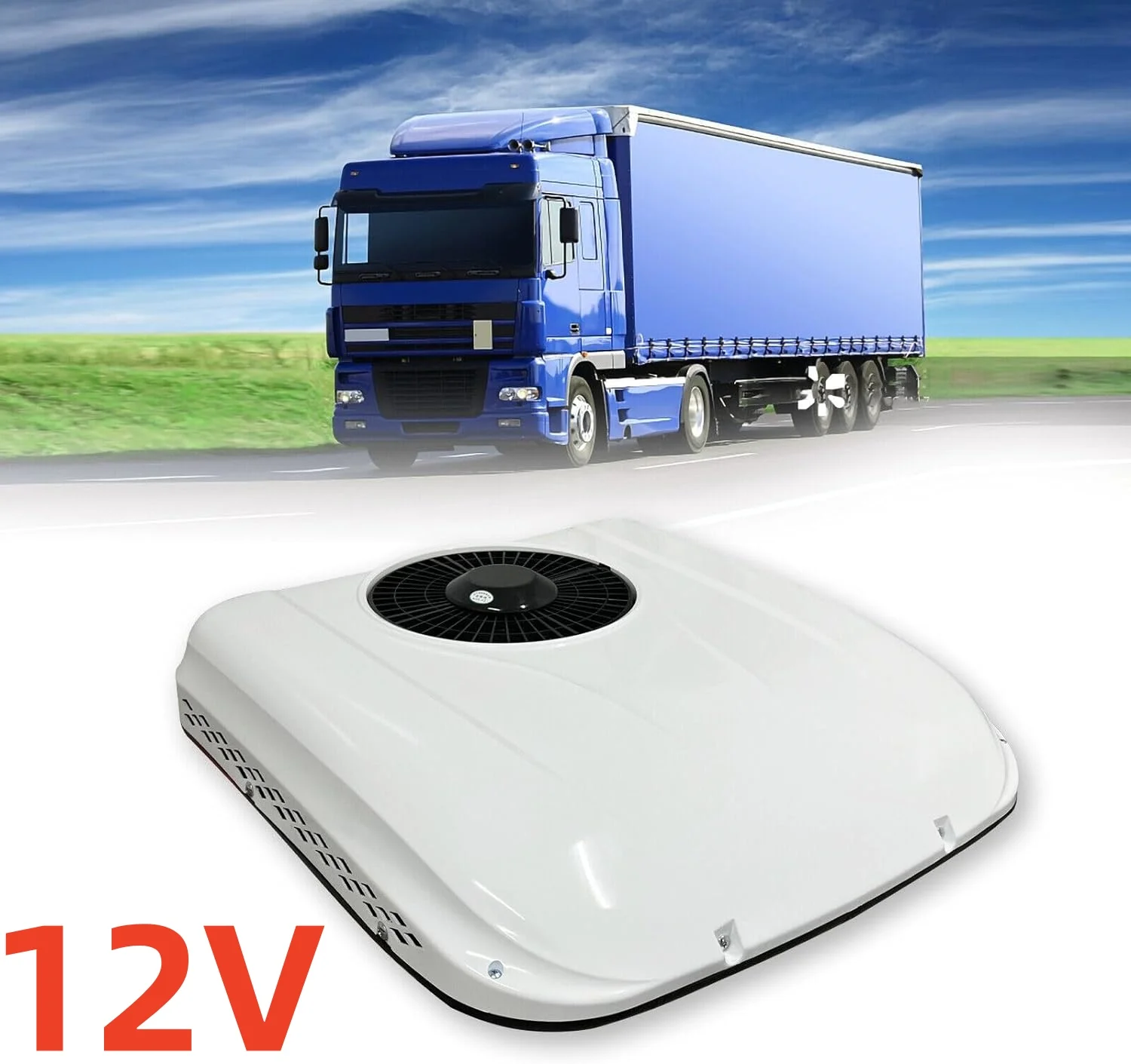 12V 24V Aria condizionata elettrica per camion RV Refrigerazione sul tetto Camper Camper Van Roulotte Sistema di raffreddamento per parcheggio auto