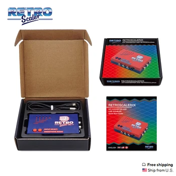 RetroScaler2x Composite SV YPBPR to HDMI Upscaler Video Audio Converter For PS2 N64 NGC Dreamcast Saturn MD1 MD2 Game Consoles 1