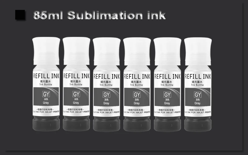 Description Picture 5 of item115 Refill Sublimation Ink kit 85ml Set For Epson L8160 L8168 L8188 ET-8500 ET-8550 L8180 for Epson 115 013 014 552 114 011 012