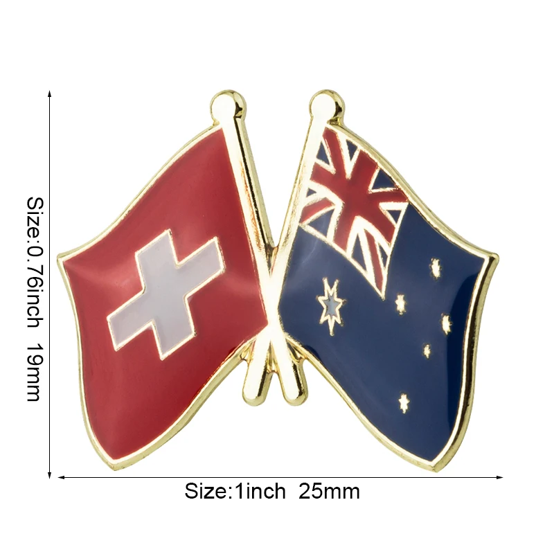 Australian Flag Badge Brooch - National Lapel Pin