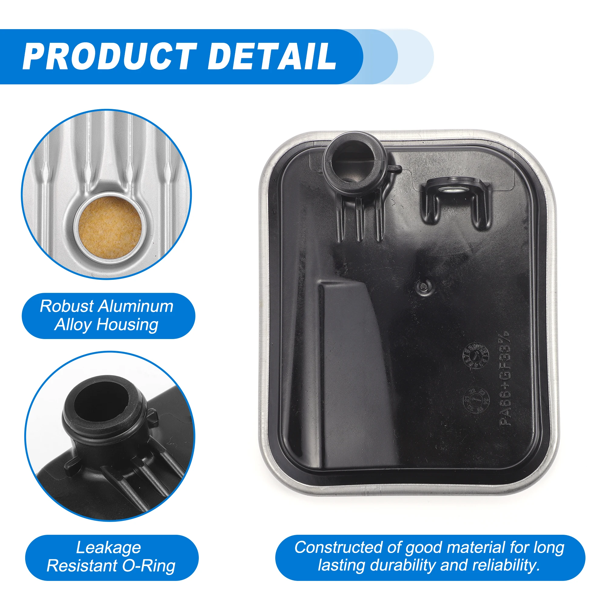 UXCELL HF35 Automatic Transmission Filter Oil Pan for Ford C-Max Hybrid SE, Hybrid Titanium 2.0L L4 No.DG9Z7A098A