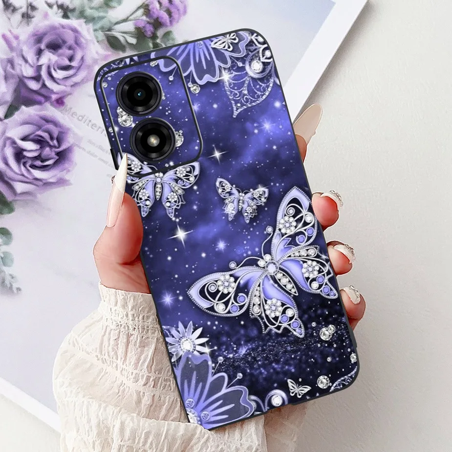 Cute Cat Fashion Painted Soft Silicone Phone Case Cover - Stylish Protective s Bag